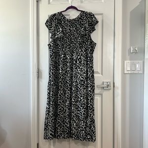 Old Navy 3X Floral MIDI Dress Modest